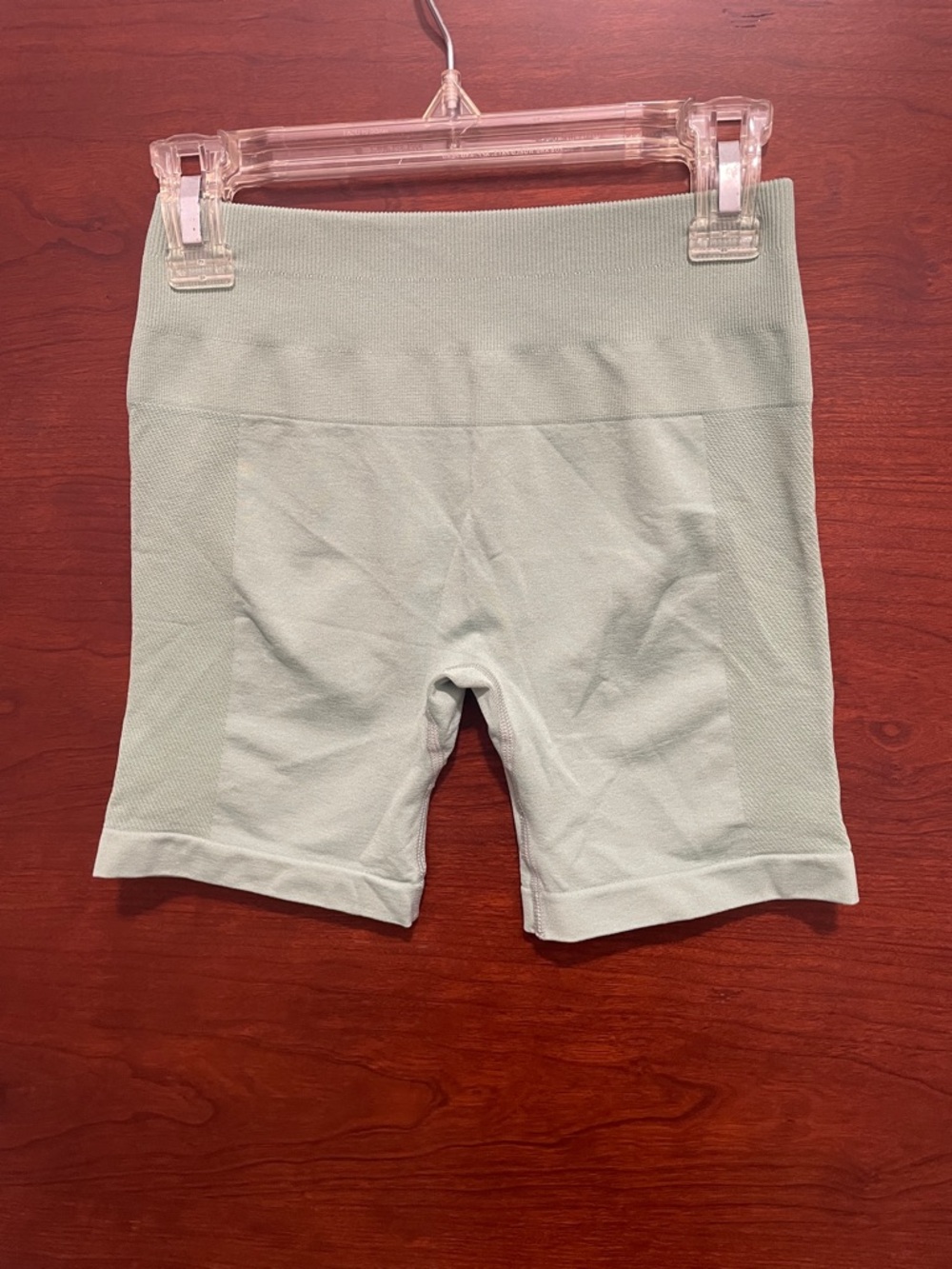 High-Rise Seamless Bike Shorts in Light Mint